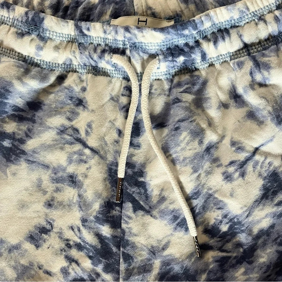 H Halston Studio Women’s Blue Tie Dye Knit Joggers, Size M - Picture 4 of 5